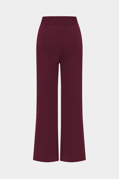 Damen Elegantes Strickset 3-teilig Gerippt
