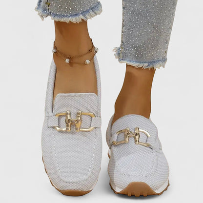 Damen Loafers Mesh Trense
