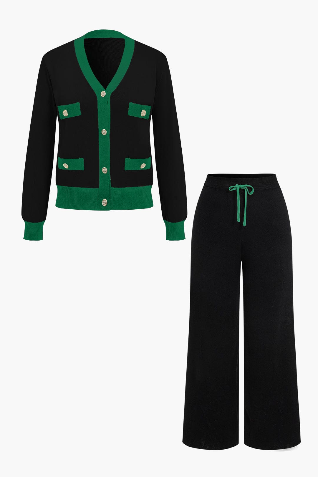 Lorelei Damen Strick-Set Cardigan und weite Hose