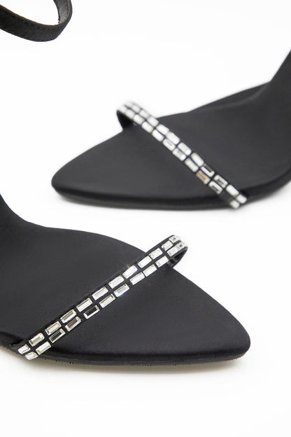 Kristall Stilettoschuhe Damen