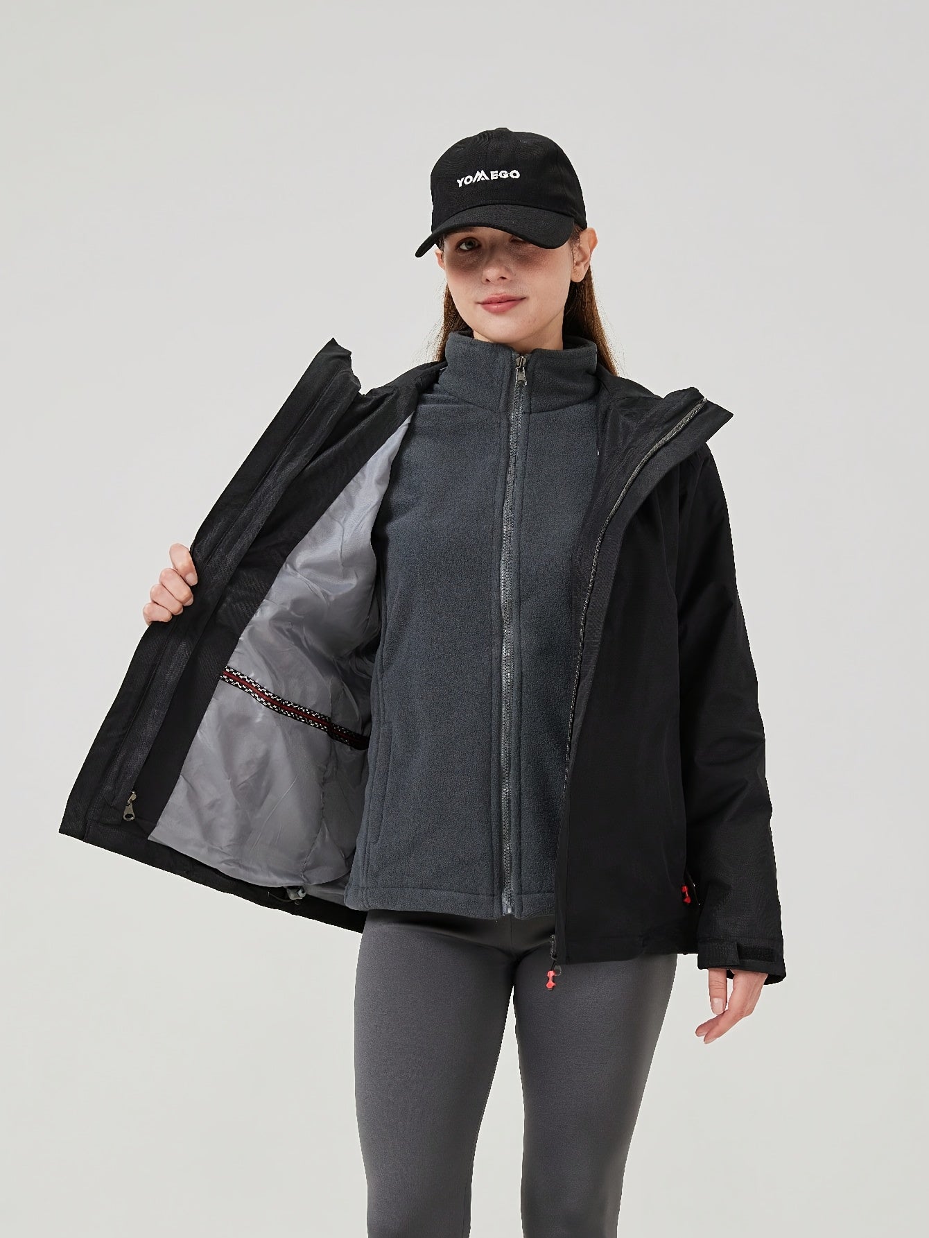 Damen Leichte Winter-Skijacke