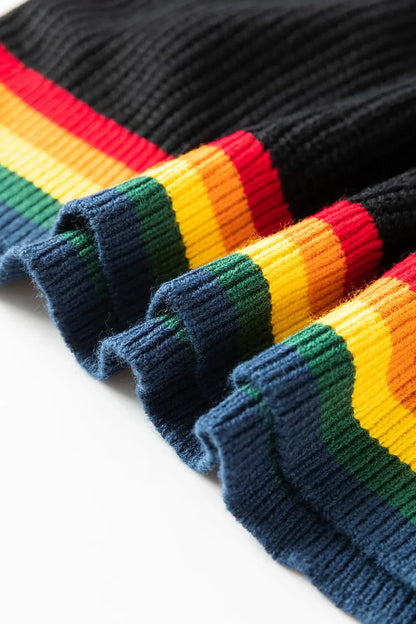 Weihnachtspullover Bunt Regenbogenfarben