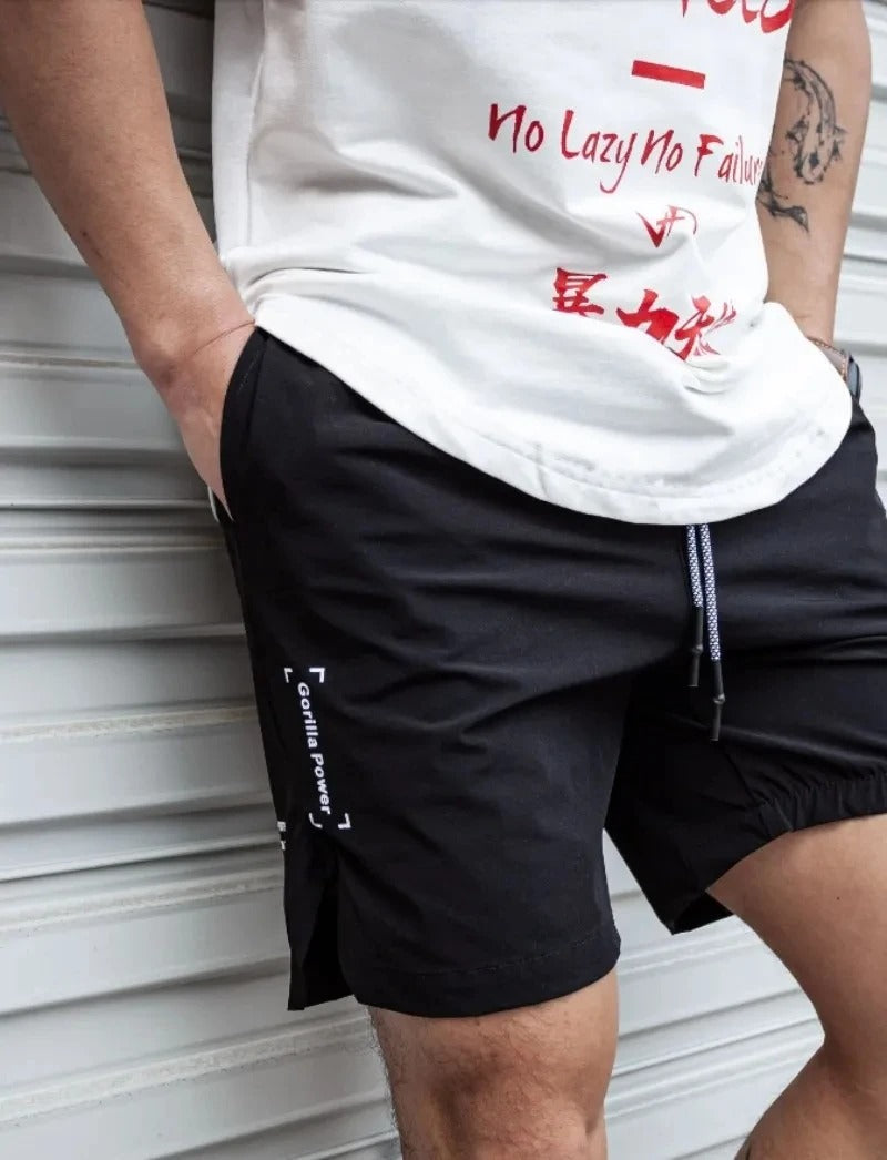 Herren Badeshorts Atmungsaktiv Einfarbig Mit Kordel