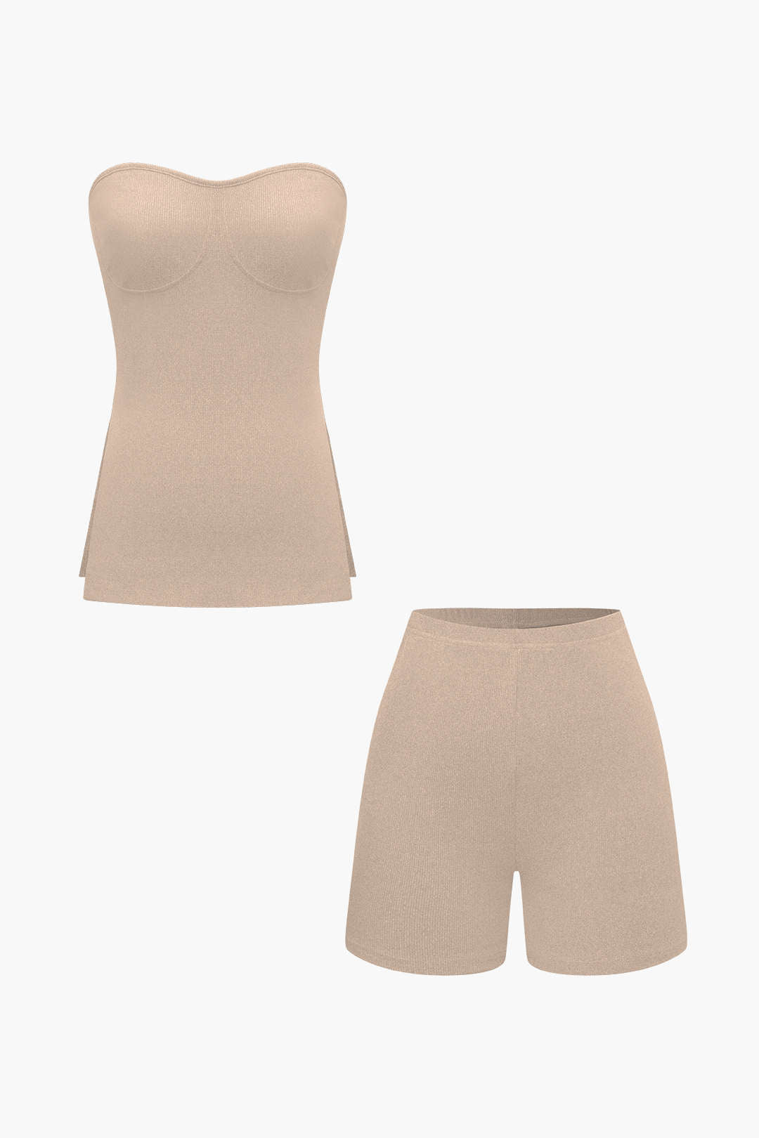 Damen Zweiteiler-Set Bustier- und Shorts Elegantes Design