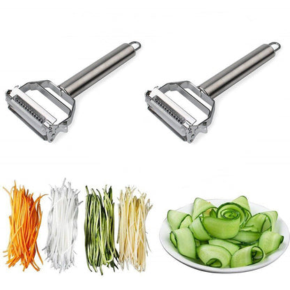 Edelstahl Gemüseschäler Julienne-Schneider Scharf