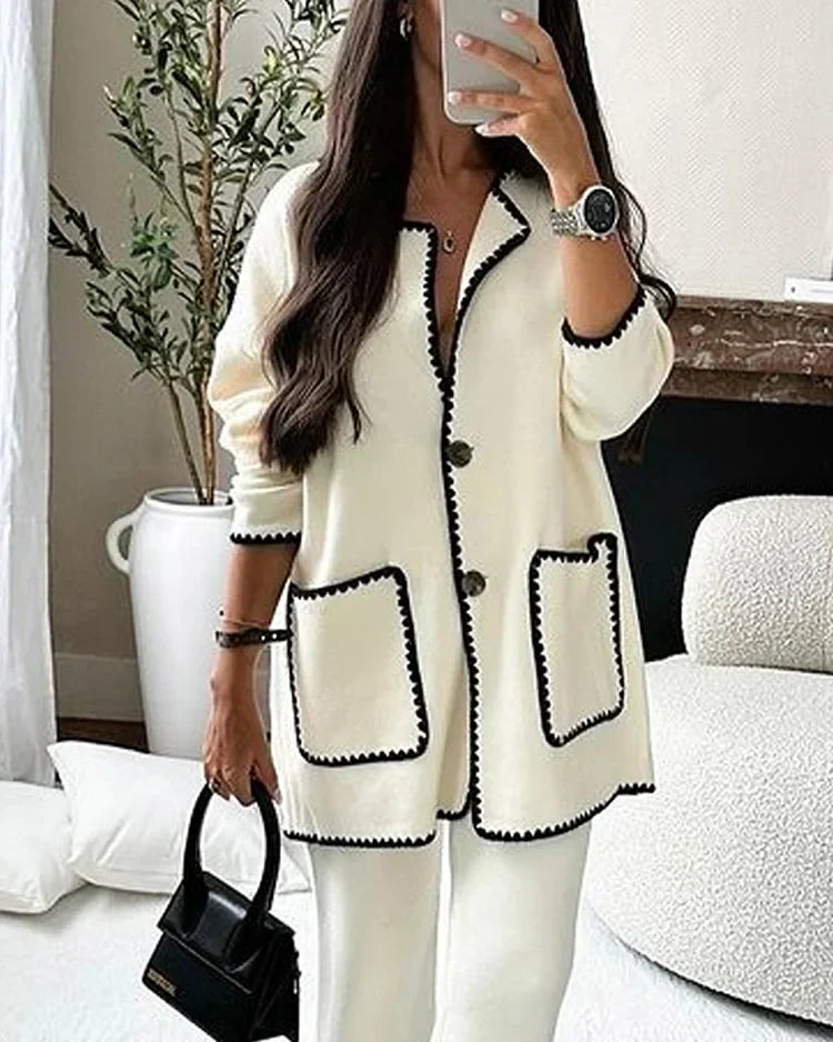 Damen Cardigan mit Knöpfen Elegantes Design