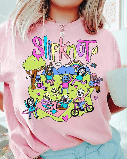 Munter Herren T-Shirt Slipknot Baumwolle