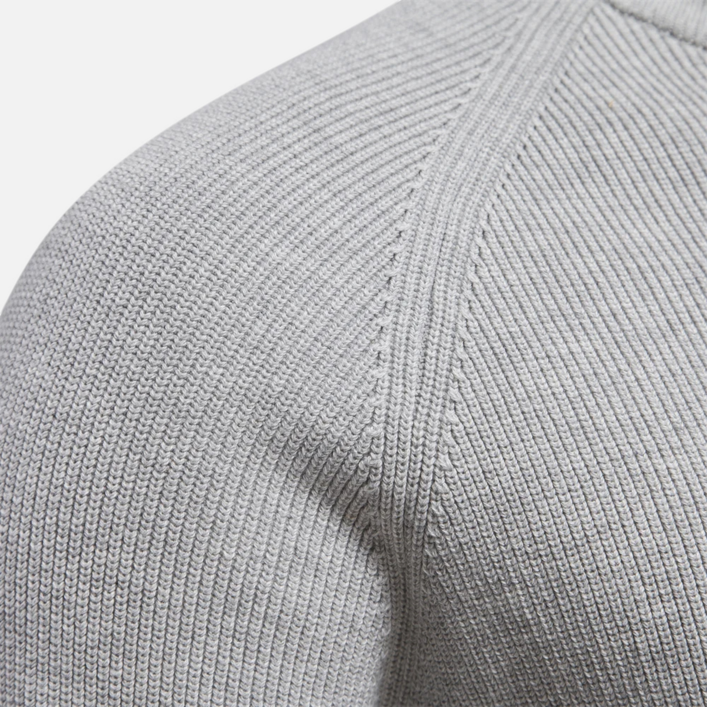 Herren Strickpullover Stehkragen Reißverschluss Baumwolle