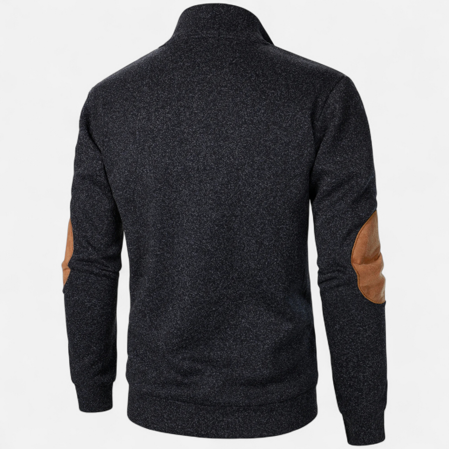 Levi Herren Strickpullover Stehkragen Patchwork