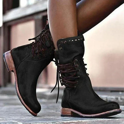 Damen Winterstiefel Reißverschluss Klassische Stiefeletten