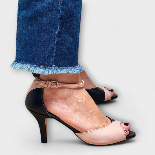 Noirella Damen Schuhe Zweifarbig Rosa - Norvielle