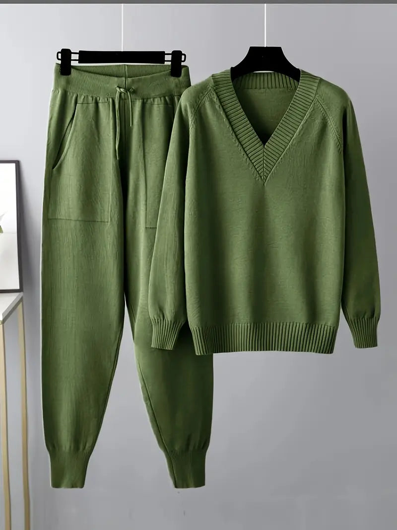 Damen Zweiteiliges Set Langärmlig