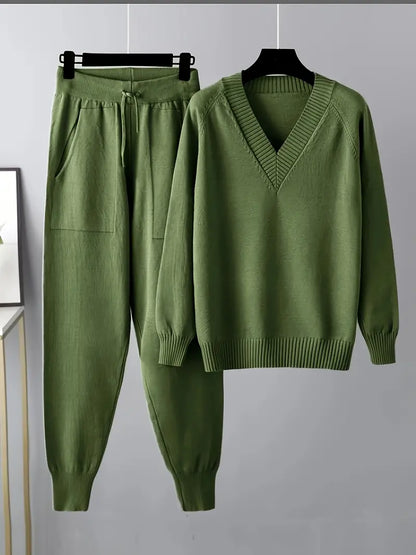 Damen Zweiteiliges Set Langärmlig