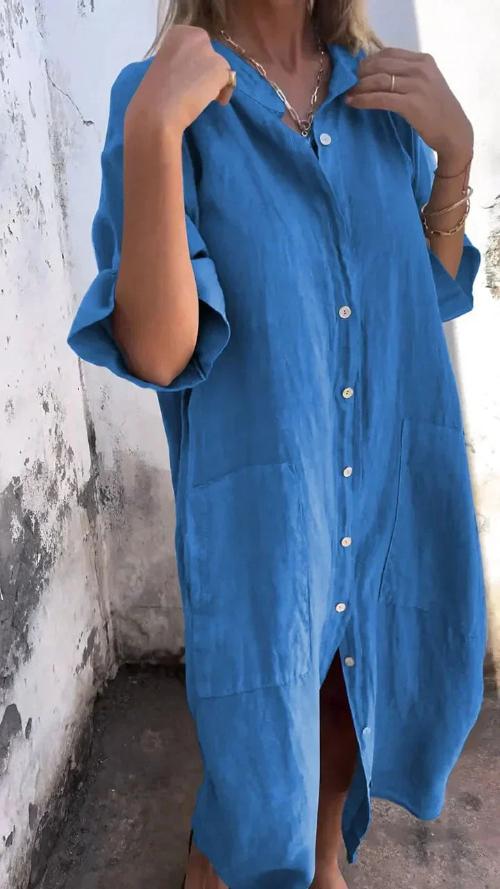 Leichtes Damen Windelkleid Bluse-Style