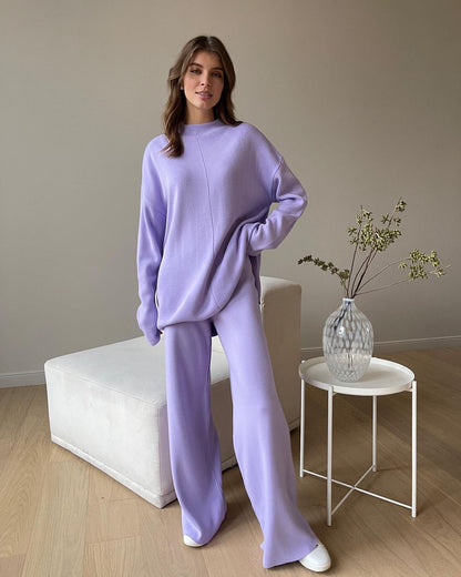Norvielle Damen Winterpullover- und Hosenset