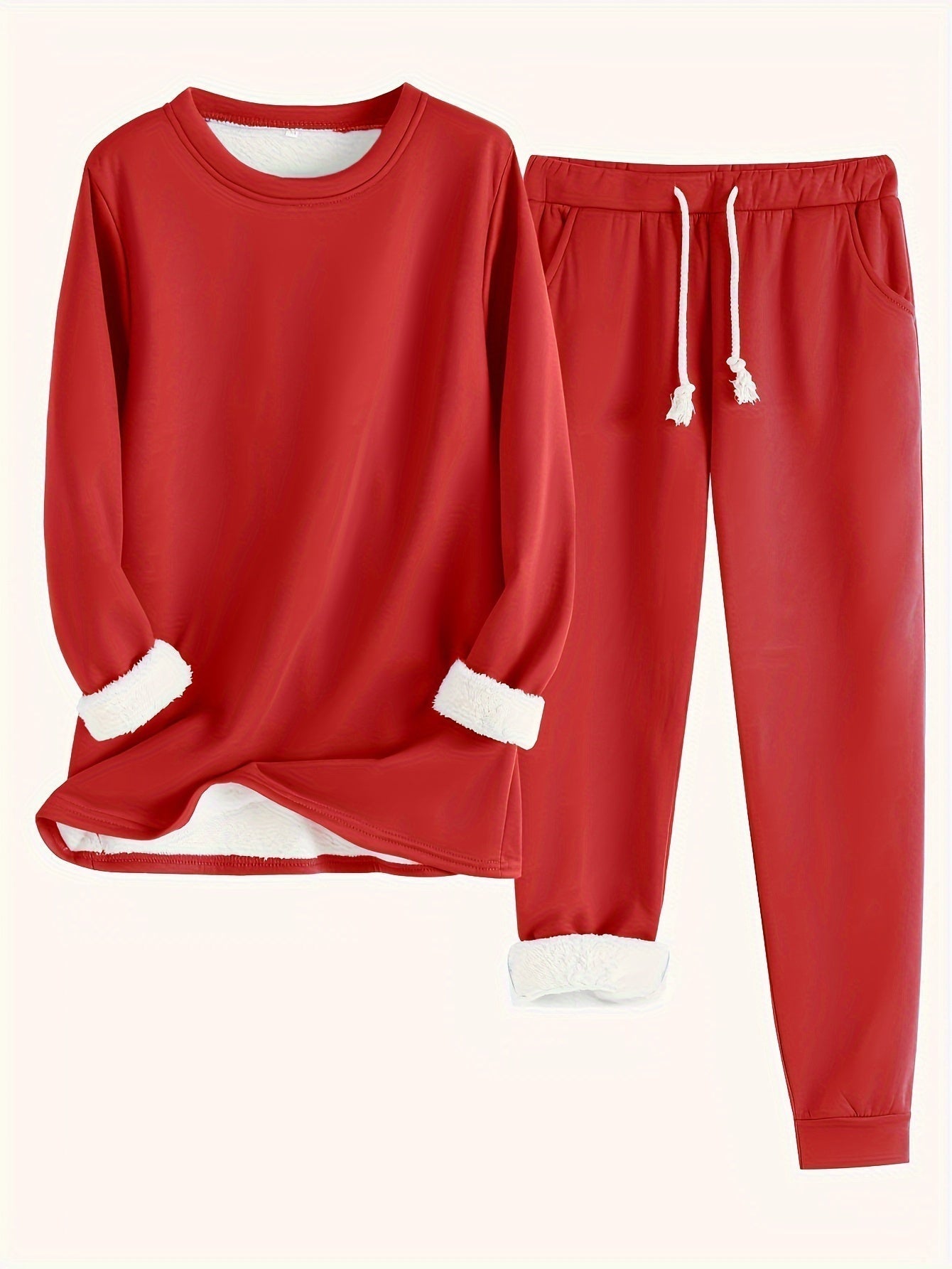 Damen Lässiges Winter-Loungewear-Set