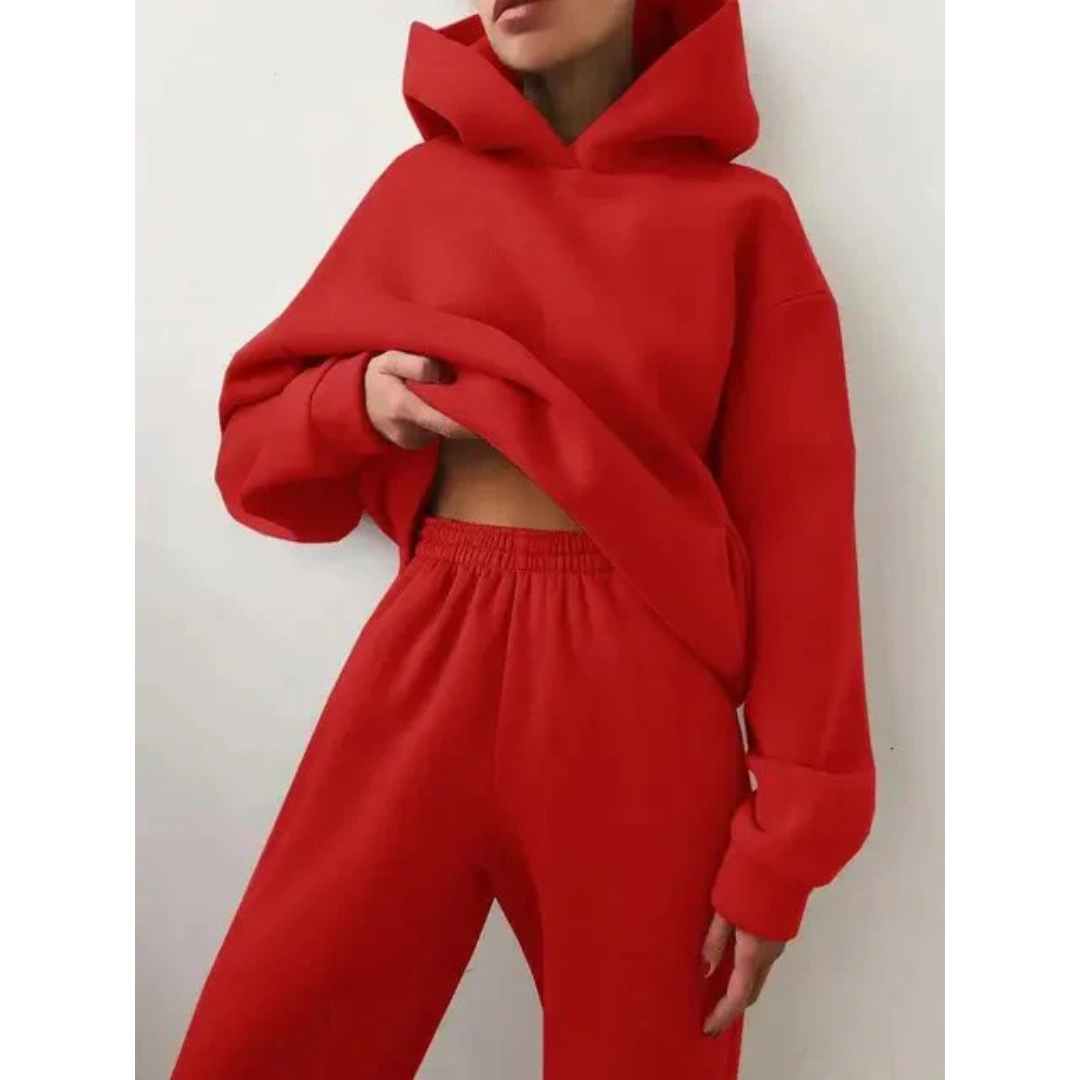 Damen Trainingsset Zweiteilig Oversize Lässig