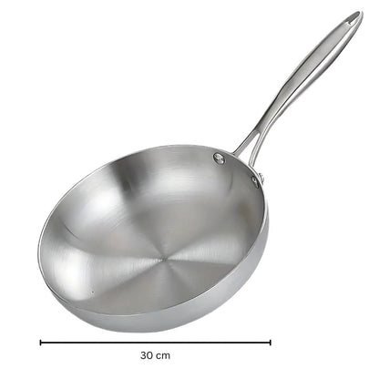 Edelstahl Bratpfanne Induktionssicher