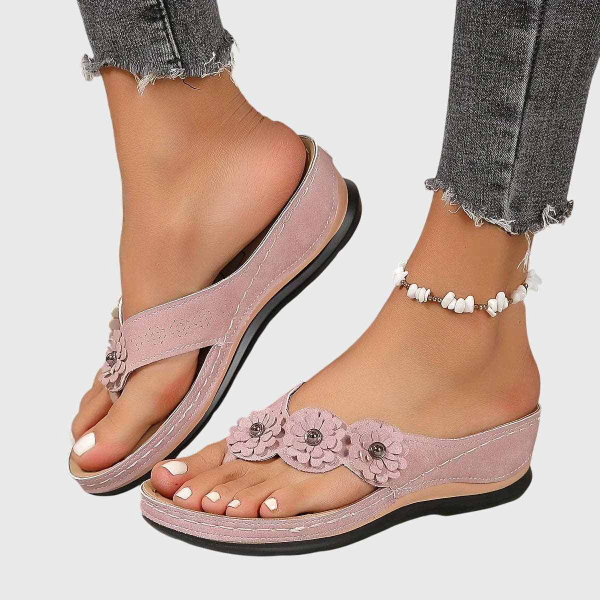 Damen Slip-On Sandalen Lässig