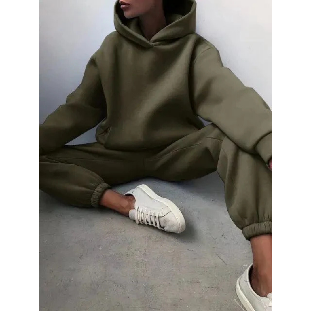 Damen Trainingsset Zweiteilig Oversize Lässig