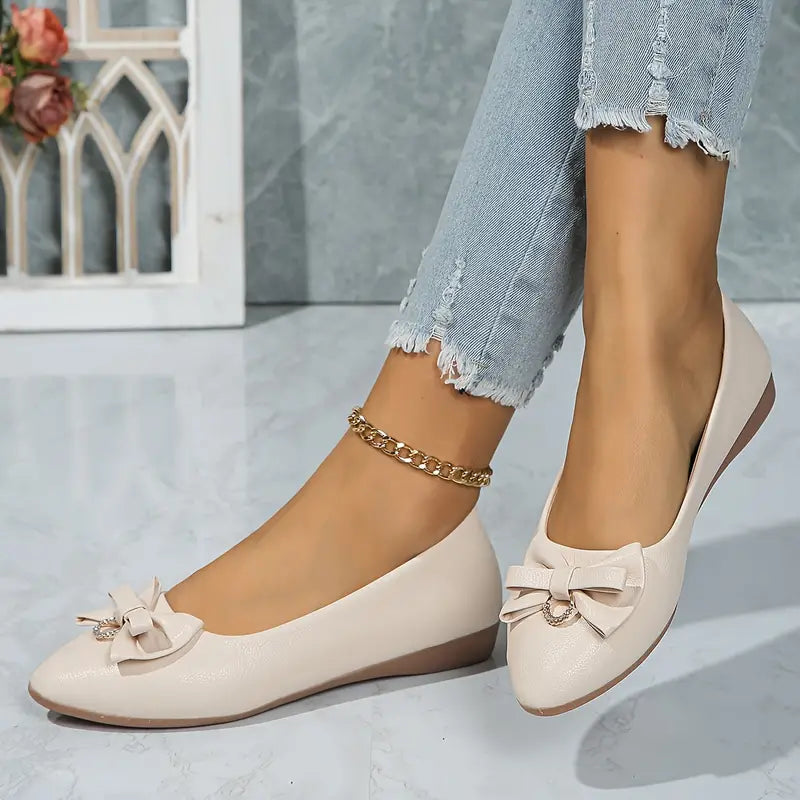 Damen Schuhe Schleifen Pumps Elegant