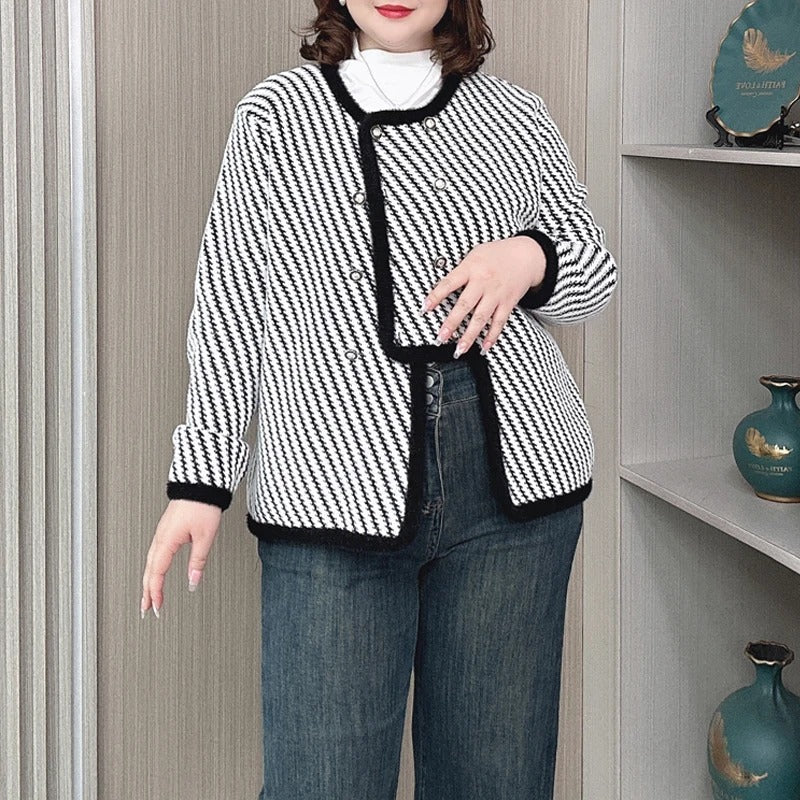 Norvielle Damen Bouclé-Jacke Elegantes Design