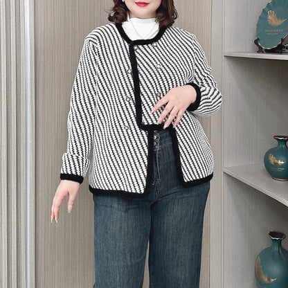 Norvielle Damen Bouclé-Jacke Elegantes Design