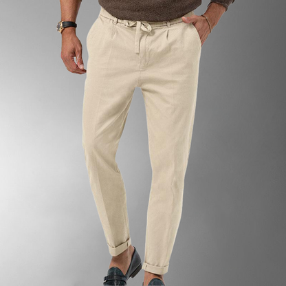 Norvielle Herren Linienhose Leicht Beige