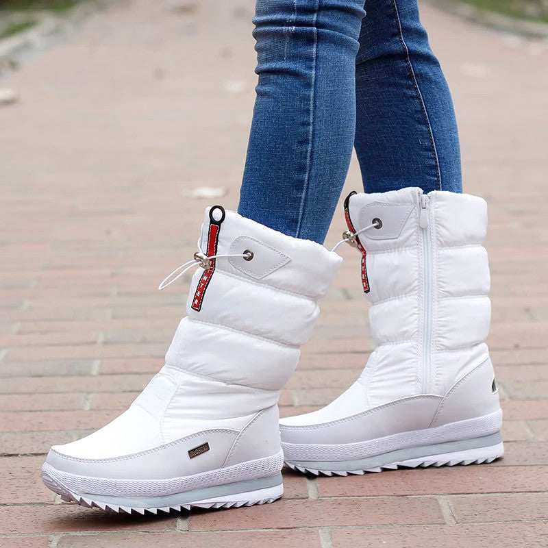 Norvielle Damen Winter Schneeschuhe Rutschfest Wasserdicht
