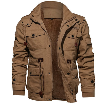 Eleganter Herren Mantel Kommandanten Stil