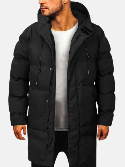 Norvielle Herren Parka Warm Isoliert Schwarz - Norvielle