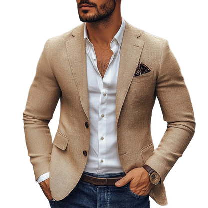 Herren Blazer Klassischer Schnitt 2 Knöpfe - Norvielle