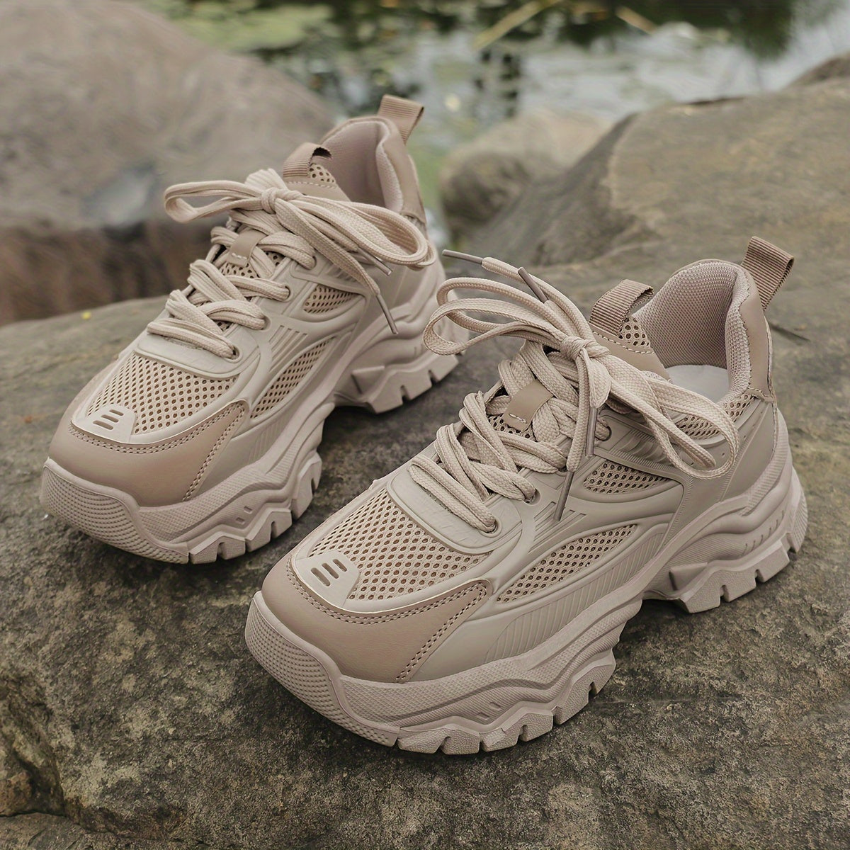 Norvielle Damen Plateau Sneaker Moderner Look