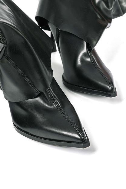 Damen Designerstiefel Oversized