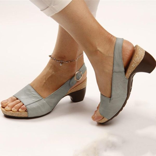 Damen Strandsandalen Peep-Toe - Norvielle
