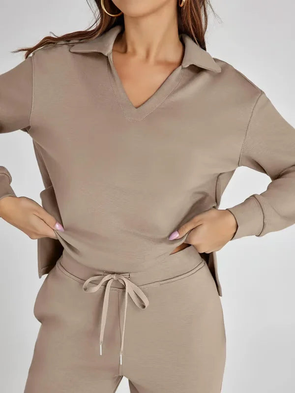 Damen Hoodie-Set Weich Warm Bequem