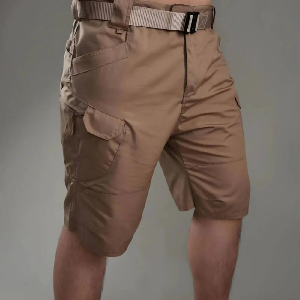 Herren Cargo Shorts Gürtel Reißverschluss Beutel Schwarz - Norvielle