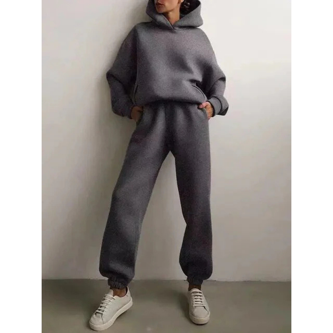 Damen Trainingsset Zweiteilig Oversize Lässig