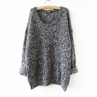 Damen Grobstrickpullover Weit Schnitt Maschenstruktur - Norvielle