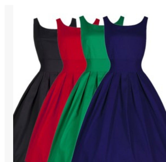 Damen Cocktailkleid Tailliert Schwingender Rock Schwarz - Norvielle