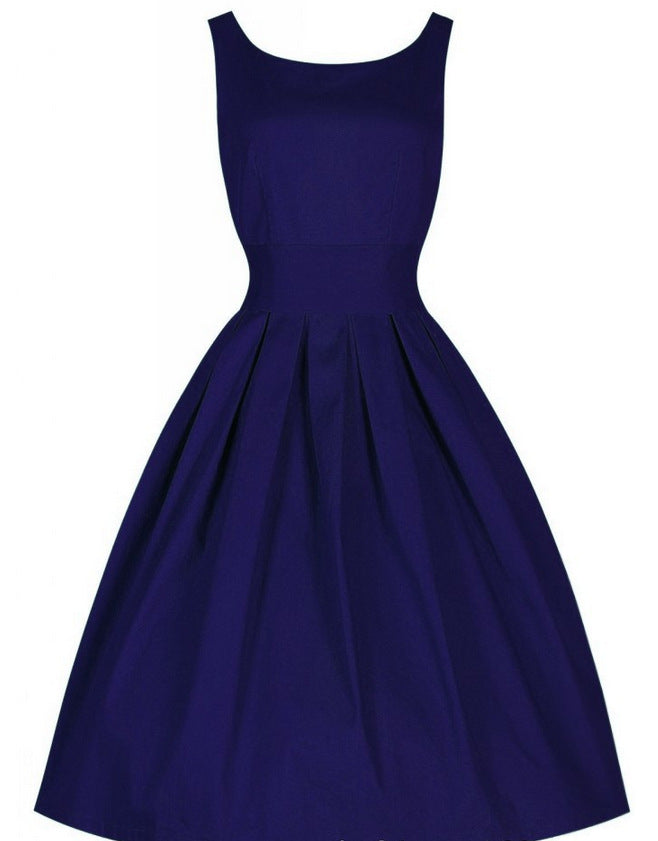 Damen Cocktailkleid Tailliert Schwingender Rock