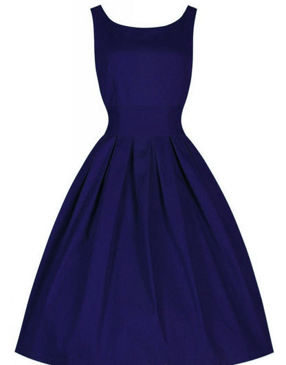 Damen Cocktailkleid Tailliert Schwingender Rock
