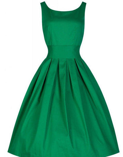 Damen Cocktailkleid Tailliert Schwingender Rock