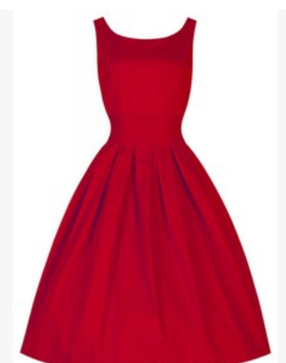 Damen Cocktailkleid Tailliert Schwingender Rock