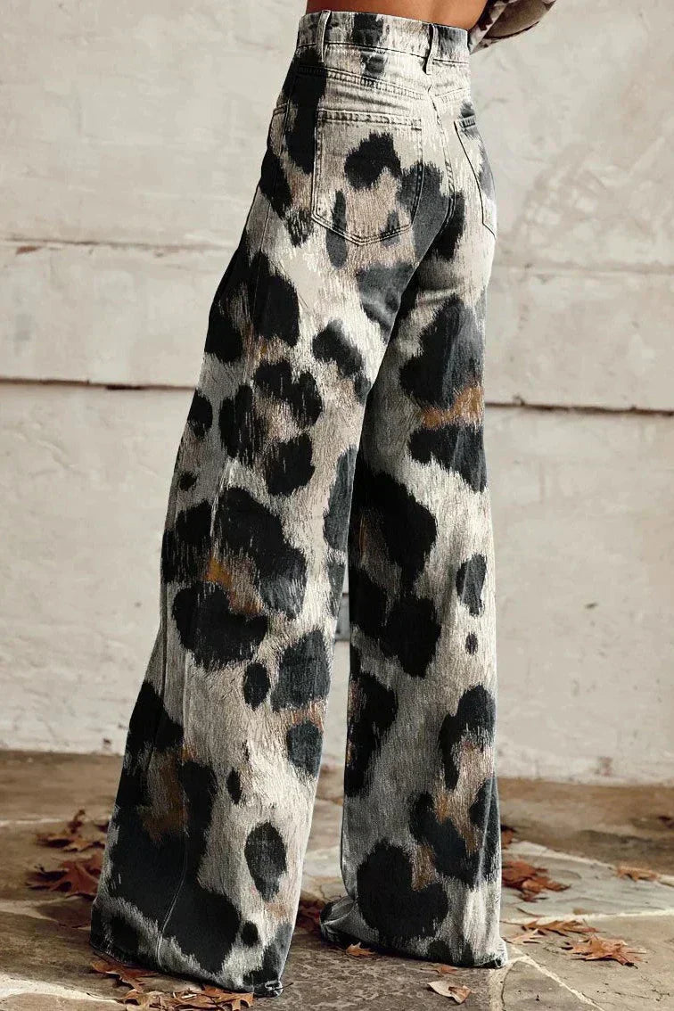 Cheetah Damen Boho-Hose Zeitlos