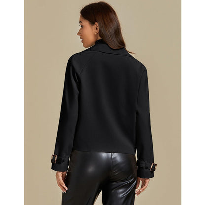 Giovanna Damen Doppelreiher Kurzjacke Mantel
