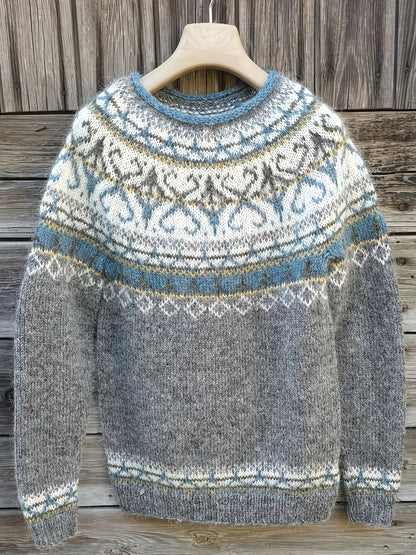 Eleganter Nordischer Pullover Warm Für Damen Herren Winter - Norvielle