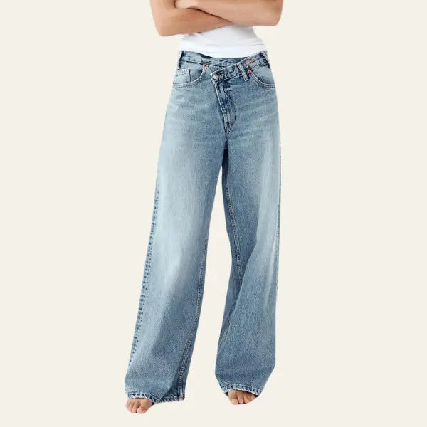 Damen Weitenjeans Locker Sitzend - Norvielle