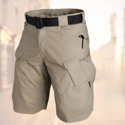 Herren Cargo Shorts Gürtel Reißverschluss Beutel