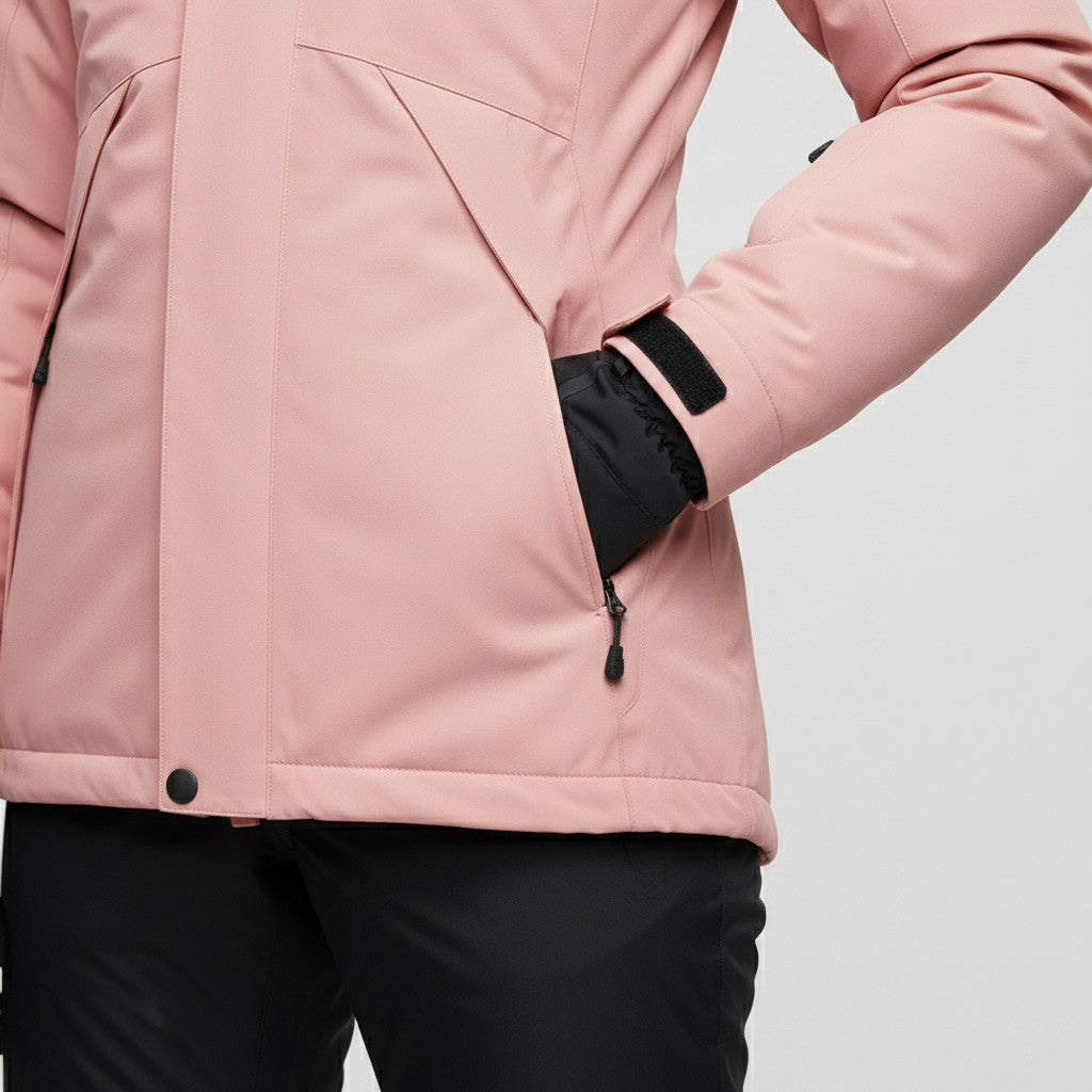 Damen Skianzug Kapuze Jacke Hose Zweiteiler